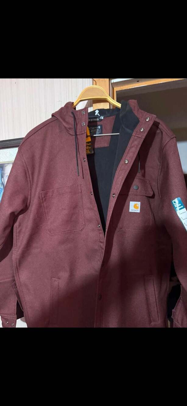 Carhartt Rain Defender Relaxed Fit Heavyweight Hooded Shirt Jac